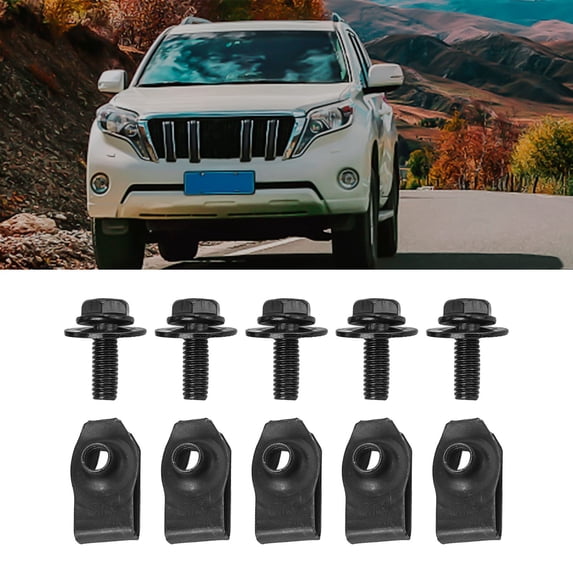 chengsi Car Body Bolts & U-Nut Clips M6 Screws For Honda For Accord Engine Under Cover Bumper Fender Liner Retainer Fastener Rivet Screw