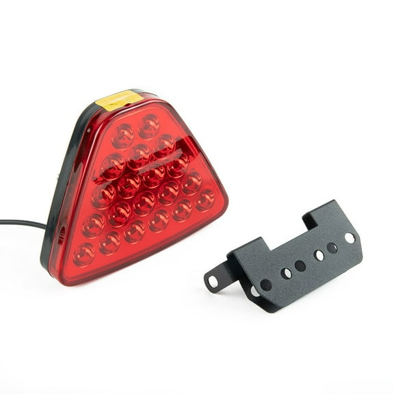 chengsi Car F1 Style Triangle Red LED 3rd Rear Bumper Tail Stop Strobe Light