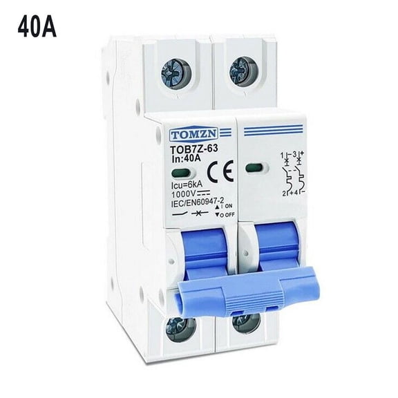 chengsi DC Circuit Breaker 1000V 2 Pole Double MCB Solar PV 6 10 16 20 32 40 50 63 Amp