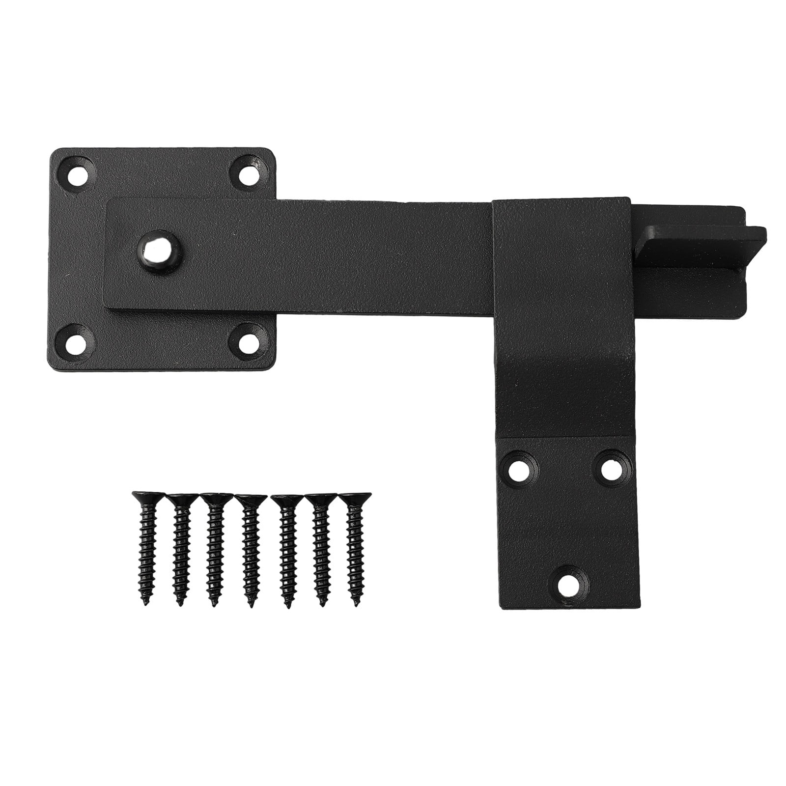 chengsi Durable Latch Barn Door Latch 1pcs Barn Door Black Carbon Steel