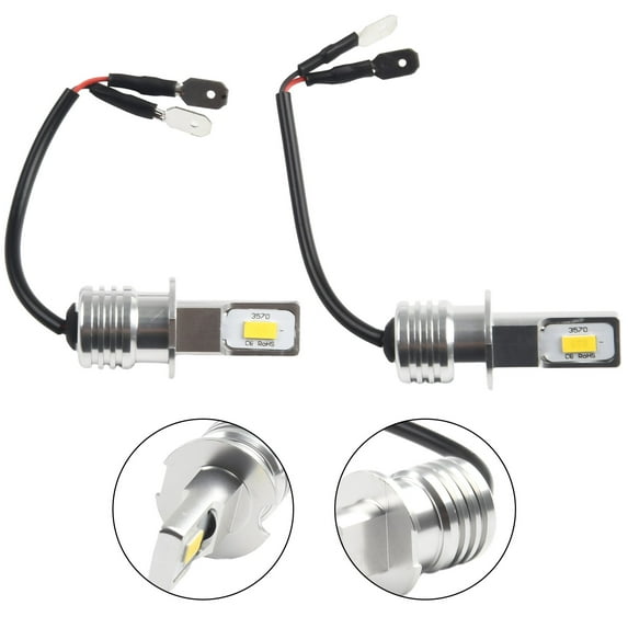 chengsi High Quality New Practical Car Lights Fog Light Bulb Fog Lamp H3 LED 2pcs 80W Conversion Kit Yellow Light 12V-24V DC