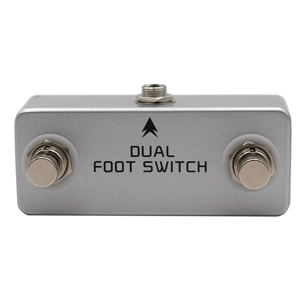 chengsi MOSKYaudio Dual Latching Footswitch Guitar Effect Pedal Switch True Bypass Metal