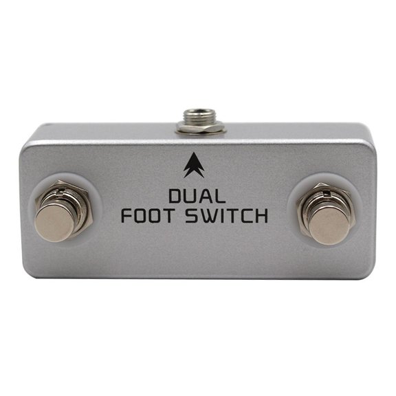 chengsi MOSKYaudio Dual Latching Footswitch Guitar Effect Pedal Switch True Bypass Metal