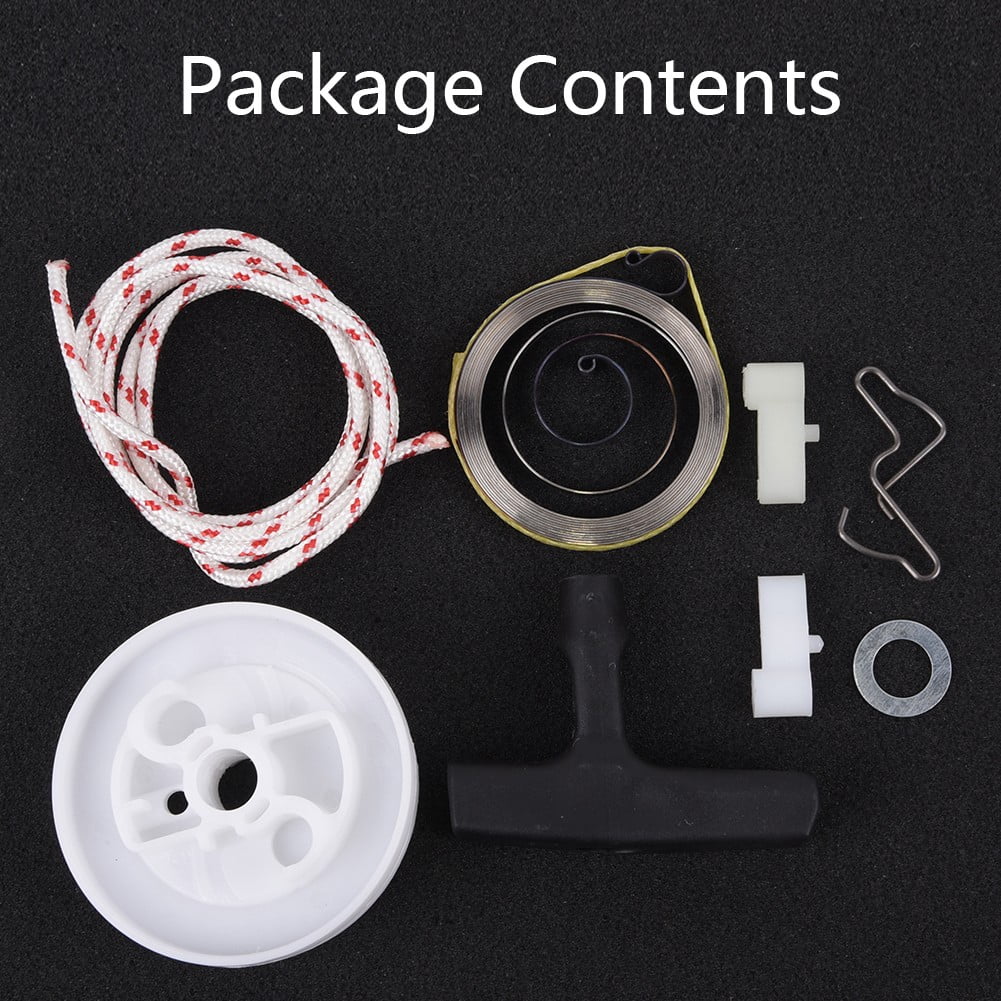 chengsi Recoil Rewind Starter Spring Pulley Pawl Rope For ROTOR For 066 ...