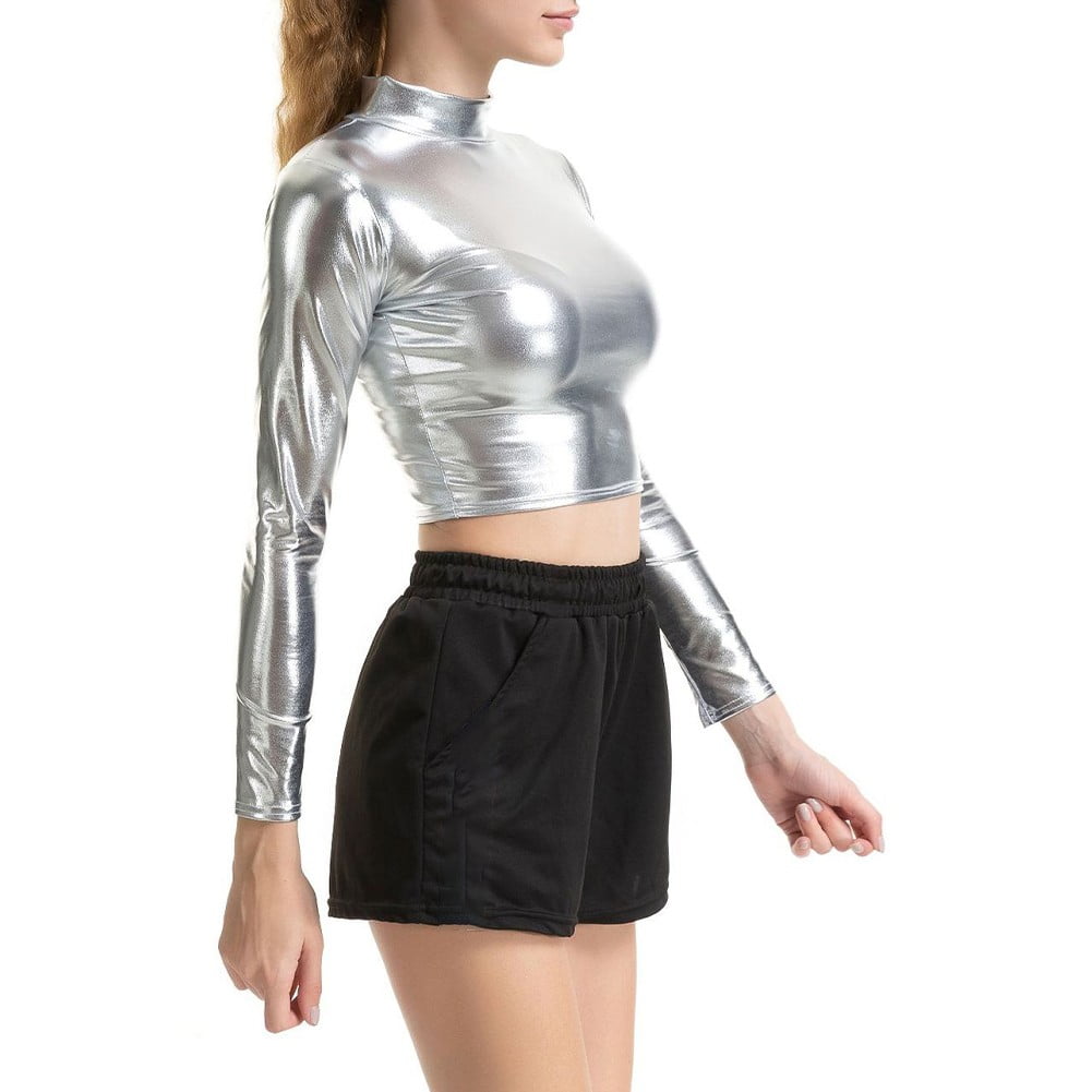 JEATHA Women's Faux Leather Bustier Bra Top - Wire-Free, No Padding, Clubwear & Costume - View #10