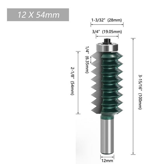 chengsi Shank Finger-Joint Glue Milling Cutter Raised Panel Router Bit For Woodwork 12mm