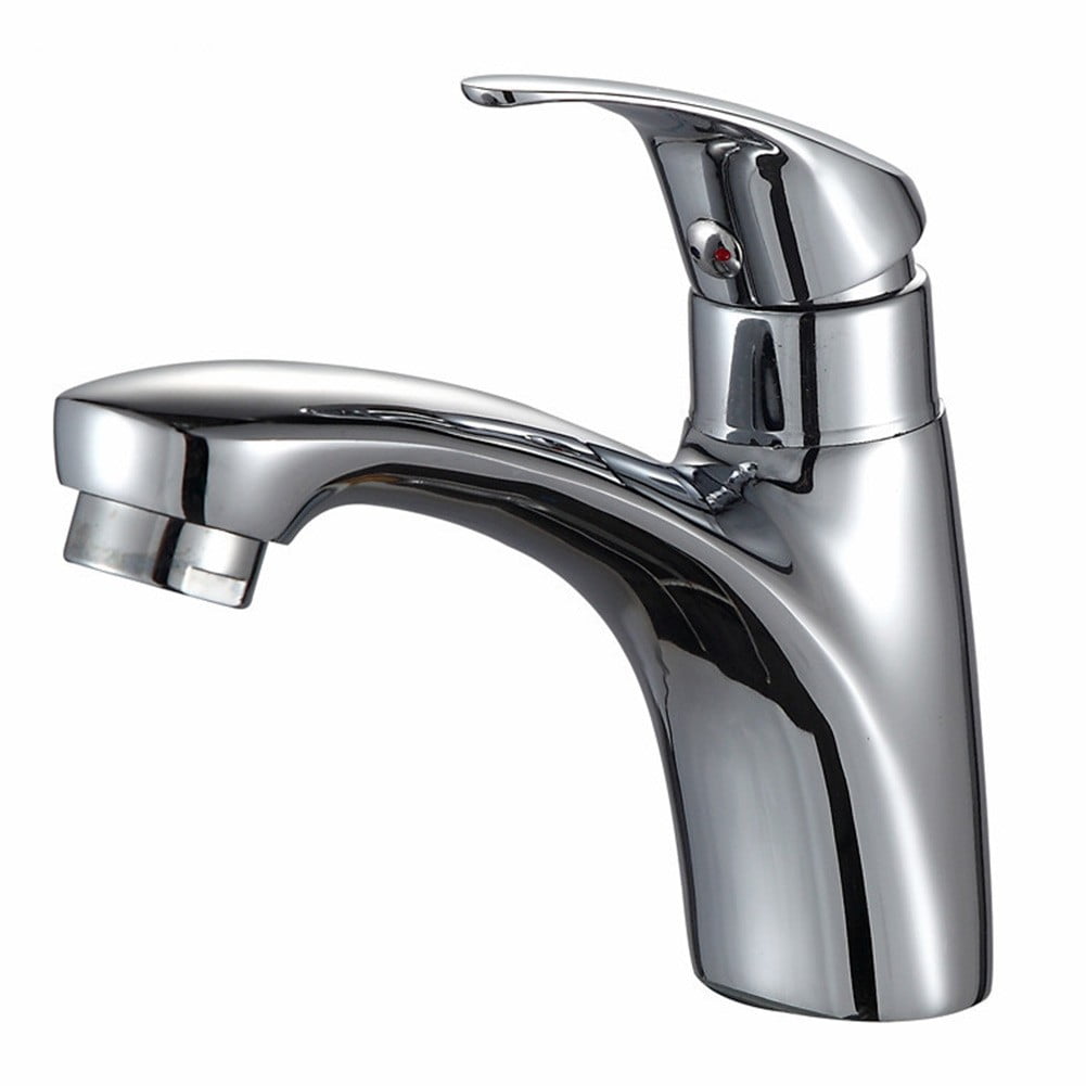 chengsi Sink Tap Faucet Bathroom Counter Bathroom Faucet Chrome Mixer Tap Single Cold Sink Faucet Universal Water Sink