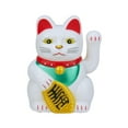 thumbnail image 1 of chengsi Solar Automatic Waving Lucky Cat Car Decoration Chinese Lucky Cat Waving Hand Beckoning Fortune Cat Figurines For Home Decor, 1 of 10