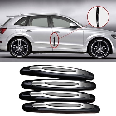 HP Autozubehör Reflective Door Edge Protector Strip (4pcs) – 88x20mm – Black, Scratch-Proof & Water-Resistant – Universal Fit