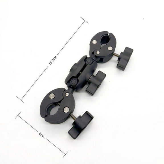 chengsi Super Clamp Double Camera Clamp Mount Crab Plier Clip Bracket Double Ball Head