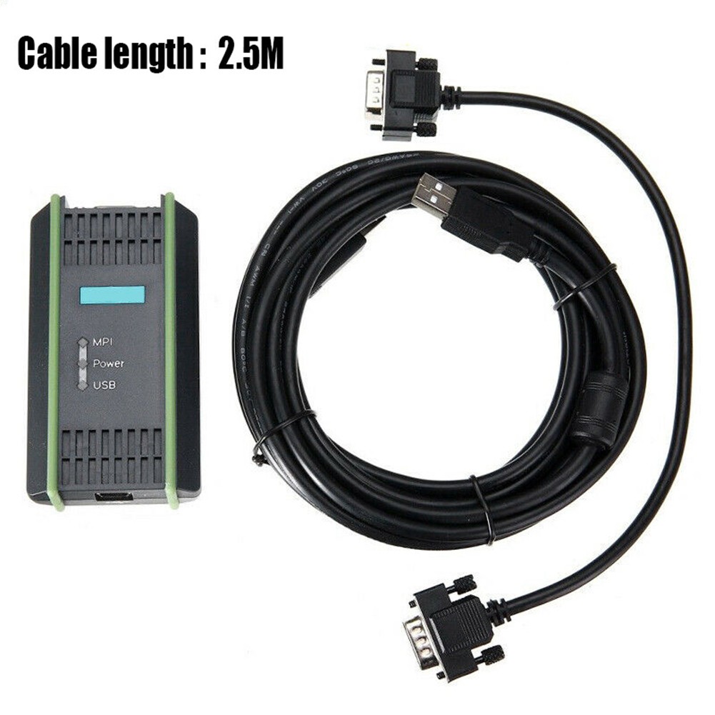 USB-MPI+ PLC Programming Cable 2.5M For Siemens S7 200 300 400 6ES7 972-0CB20-0XA0