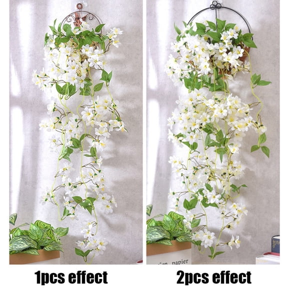 chengsi Winter Jasmine Morning Glory Silk Flower Garland Wedding Decoration Real Touch Silk Leaves Diy Home Wedding Party Bathroom