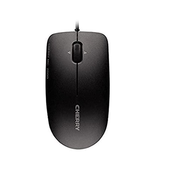 cherry mc 2000 - optical mouse - corded - tilt-wheel technology - symmetrical design - black