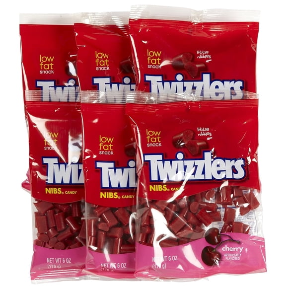 cherry nibs candy, 6-ounce (pack of 6)