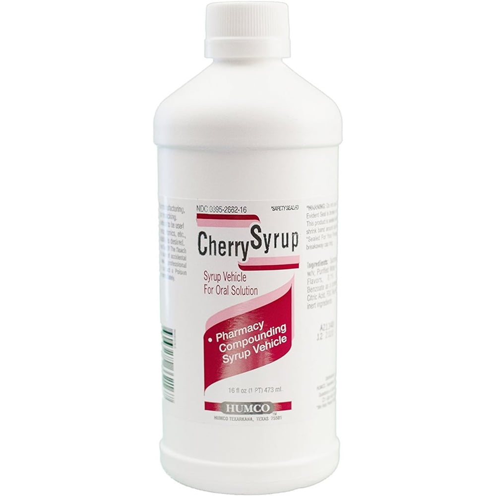 Humco Holding Group Simple Syrup Aspirin Free Cherry 16 oz
