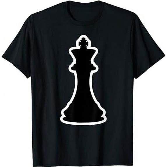 chess costumes black king silhouette costume t-shirt
