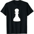 thumbnail image 1 of chess costumes white pawn halloween costume t-shirt T-Shirt men and women can wear, black, white, gifts, 1 of 4