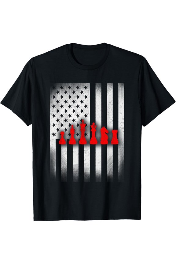 chess shirt US Flag T-Shirt