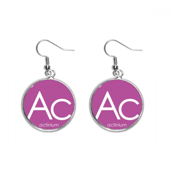 chestry elements period table actinide actinium ac ear dangle silver drop ear jewelry woman