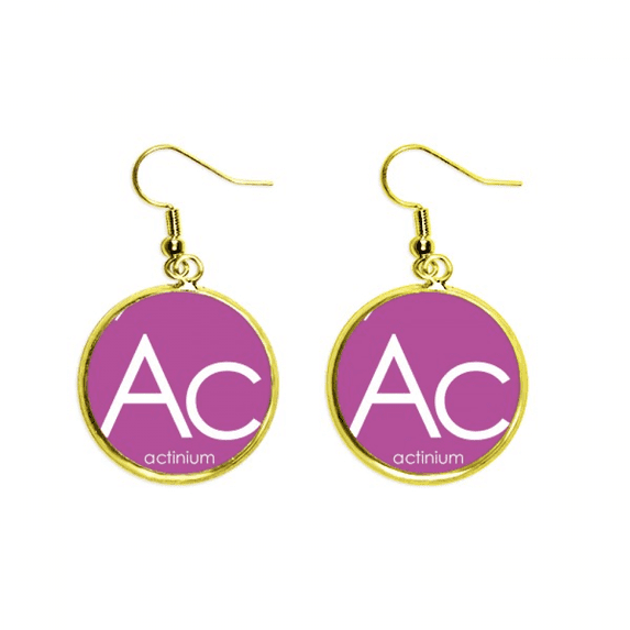 chestry elements period table actinide actinium ac earring dangle en drop earring jewelry woman