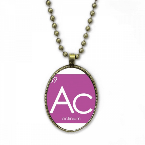 chestry elements period table actinide actinium ac necklace vintage chain bead pendant jewelry collection