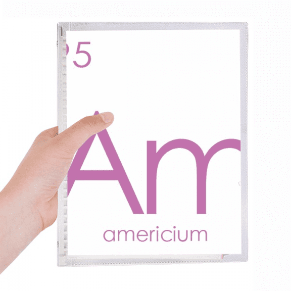 chestry elements period table actinide americium am notebook loose diary refillable journal statiry
