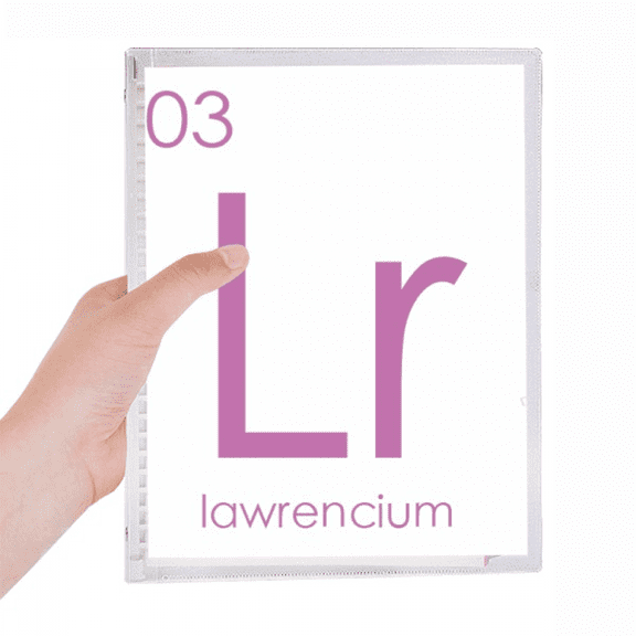 chestry elements period table actinide lawrencium lr notebook loose diary refillable journal statiry