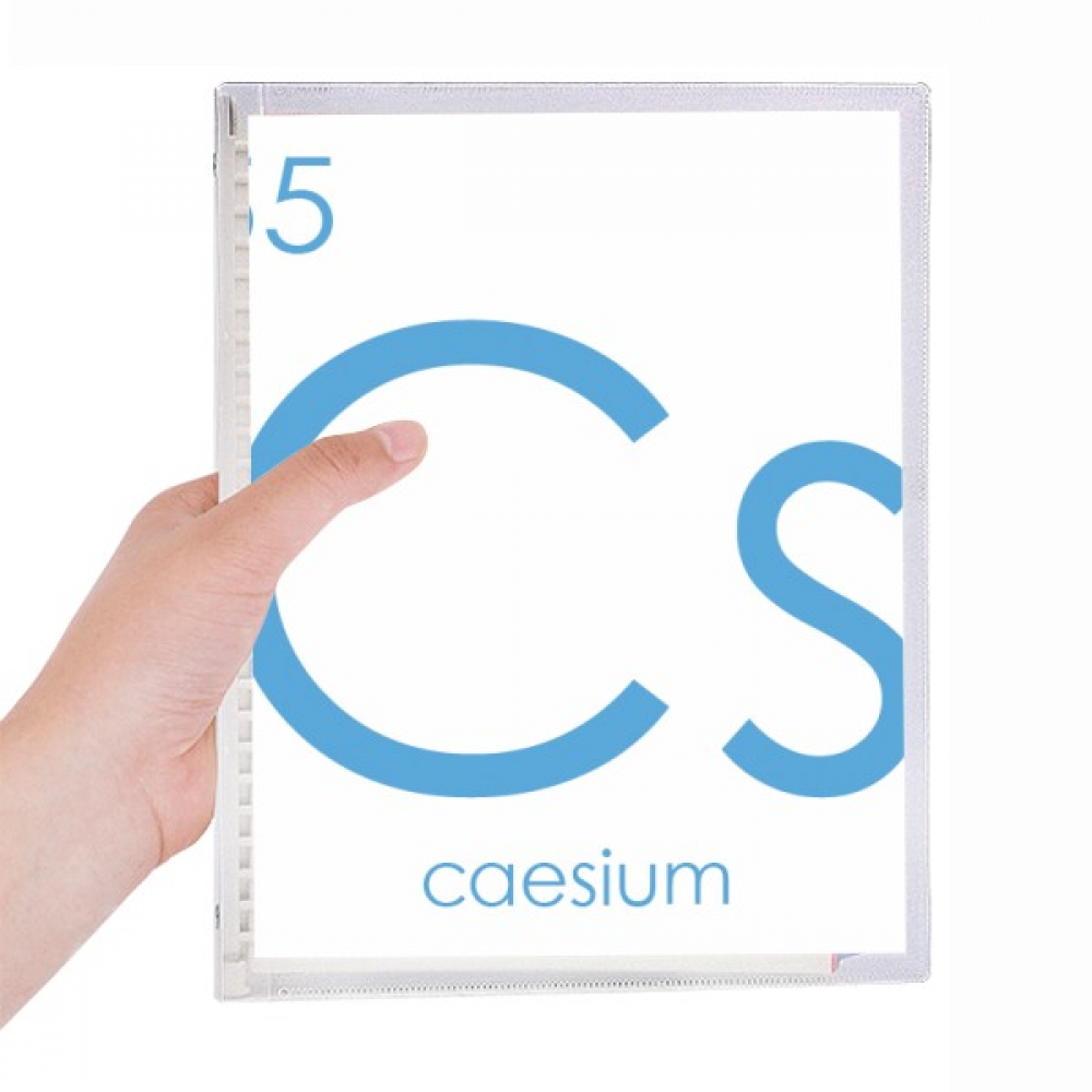 chestry elements period table alkali metal cesium cs notebook loose diary refillable journal statiry