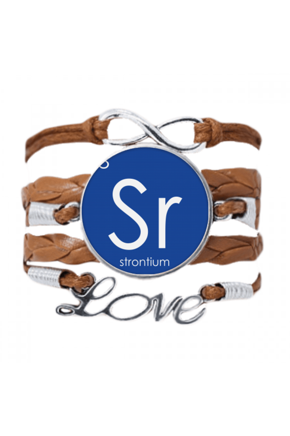 chestry elements period table alkaline earth metal strontium sr bracelet chain ornament wristband