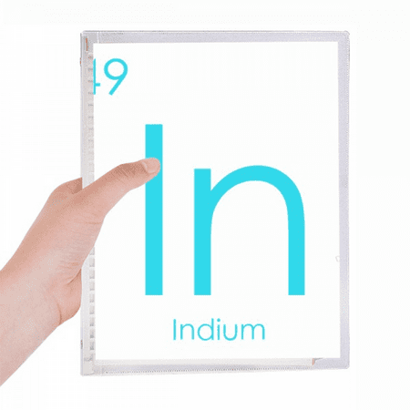 chestry elements period table poor metals indium in notebook loose diary refillable journal statiry