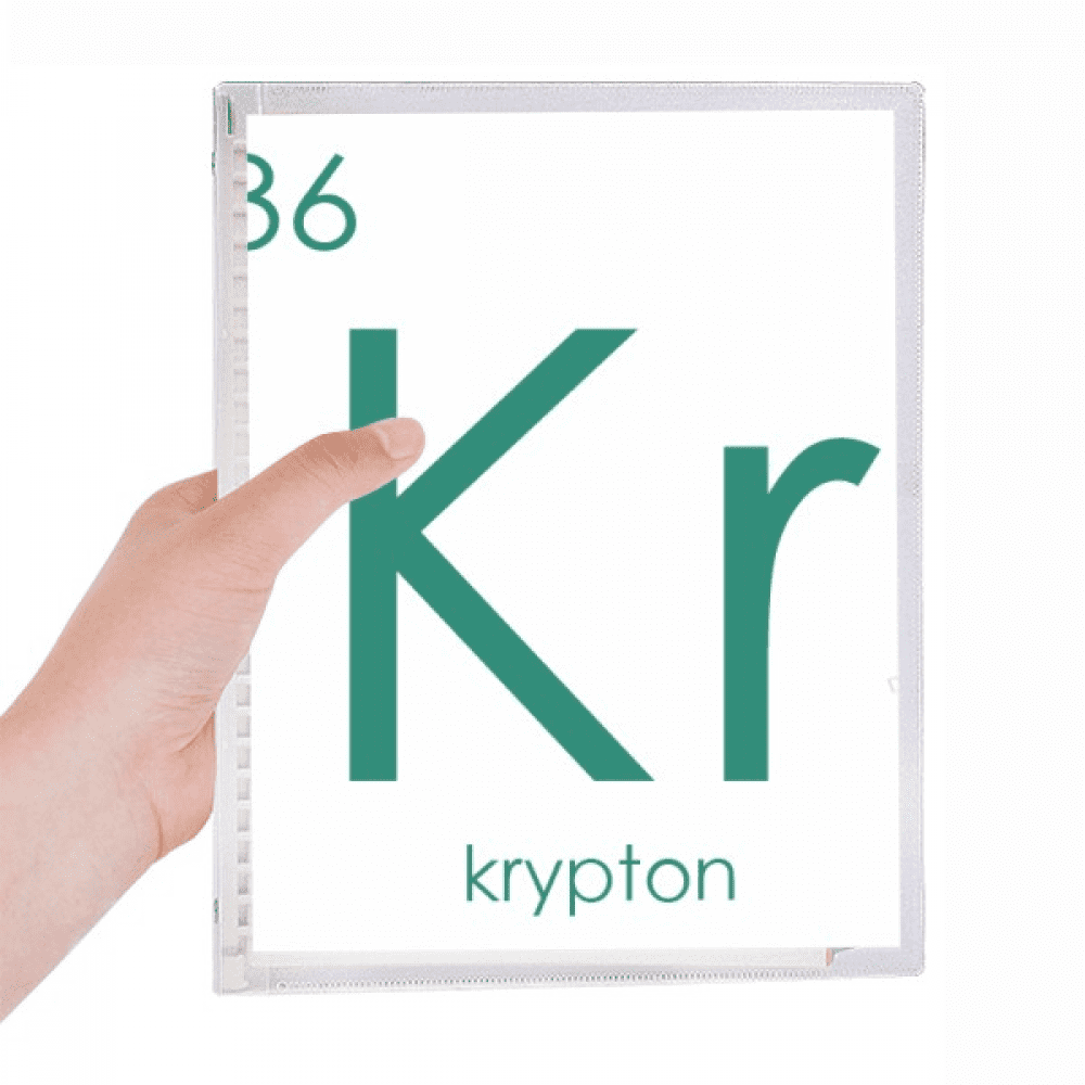 chestry elements period table rare gas krypton kr notebook loose diary refillable journal statiry