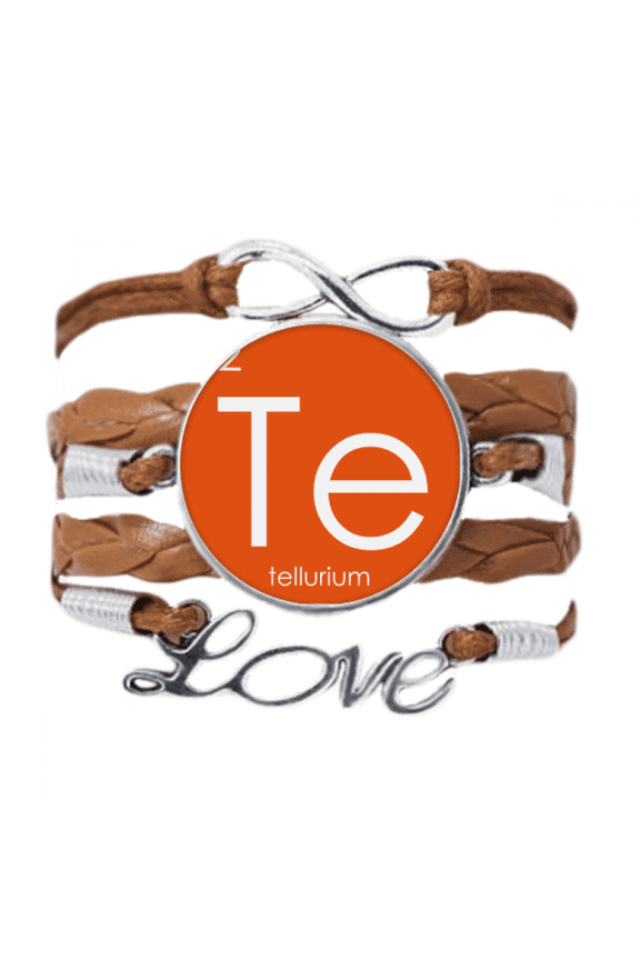 chestry elements period table semetal tellurium te bracelet chain ornament wristband