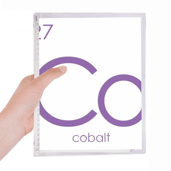 chestry elements period table transition metals cobalt co notebook loose diary refillable journal statiry