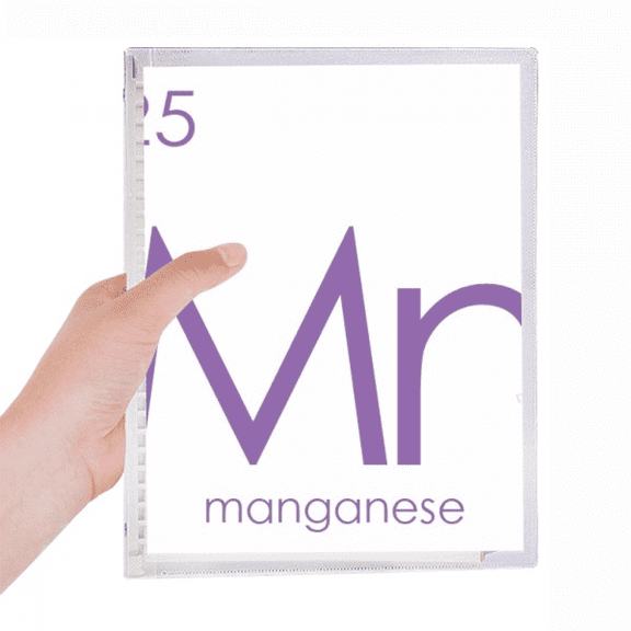 chestry elements period table transition metals manganese mn notebook loose diary refillable journal statiry