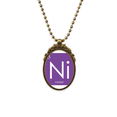 thumbnail image 1 of chestry elements period table transition metals nickel ni antique necklace vintage bead pendant keychain, 1 of 3