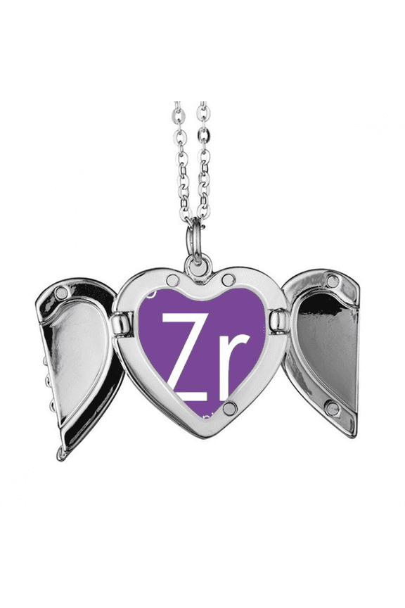 chestry elements period table transition metals zirconium zr angel wings necklpendant fashion