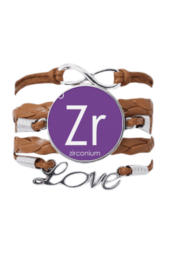 chestry elements period table transition metals zirconium zr bracelet chain ornament wristband