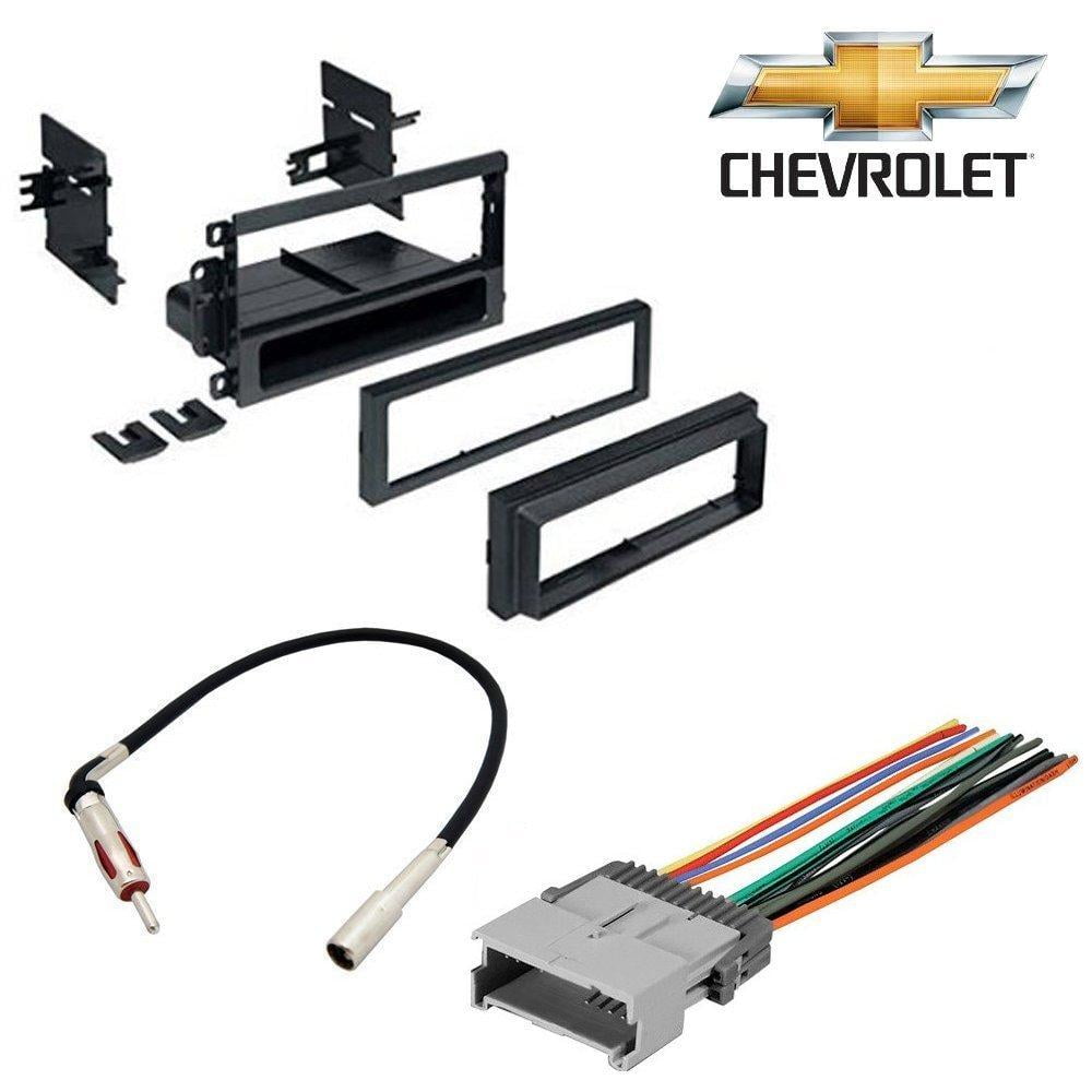 chevrolet 2000 - 2005 cavalier car stereo cd player dash install mounting kit wire harness radio antenna