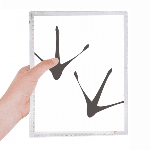 chicken claw footprint outline protect animal notebook loose diary refillable journal statiry