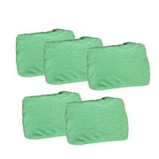 chidgrass 5 Pieces Car Window Clean Brush Replacement Pad Windshield Cleaning Tool Auto Glass Dust Wash Cloth Accessories Green
