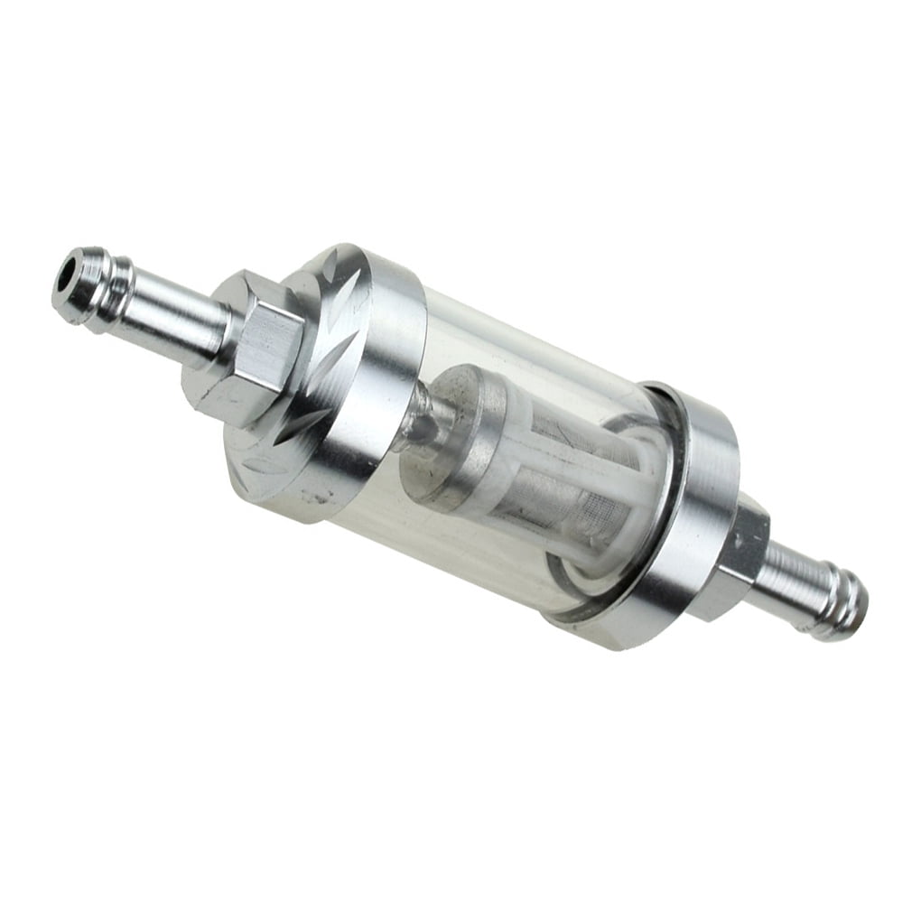chidgrass 8mm Aluminum Alloy Motorcycle Oil Filter for Fuel Reusable Filtration Motor Accessories for ATV Bike Motocross