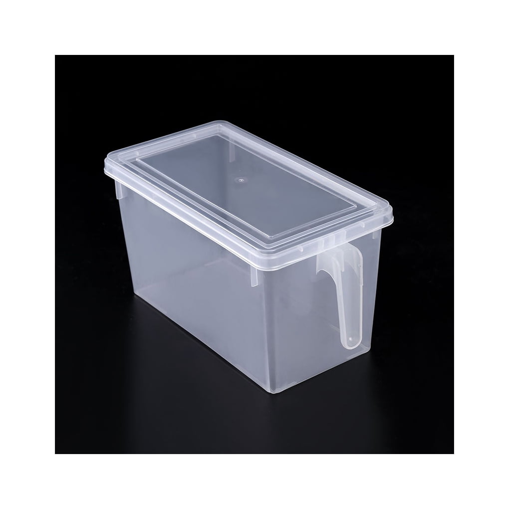 chidgrass Bin Storage Transparent with Lid Boxes Orange Carrot ...