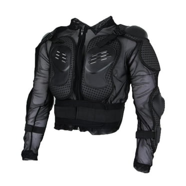 chidgrass Motorcycle Racing Skiing Full Body Protection Jacket Lightweight and Breathable Black XL