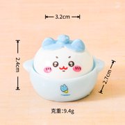 chikawas Colorful 3D Stew Pot Figures Creative Car Ornaments DIY Keychains Cute Charms Miniature Accessories for Decoration