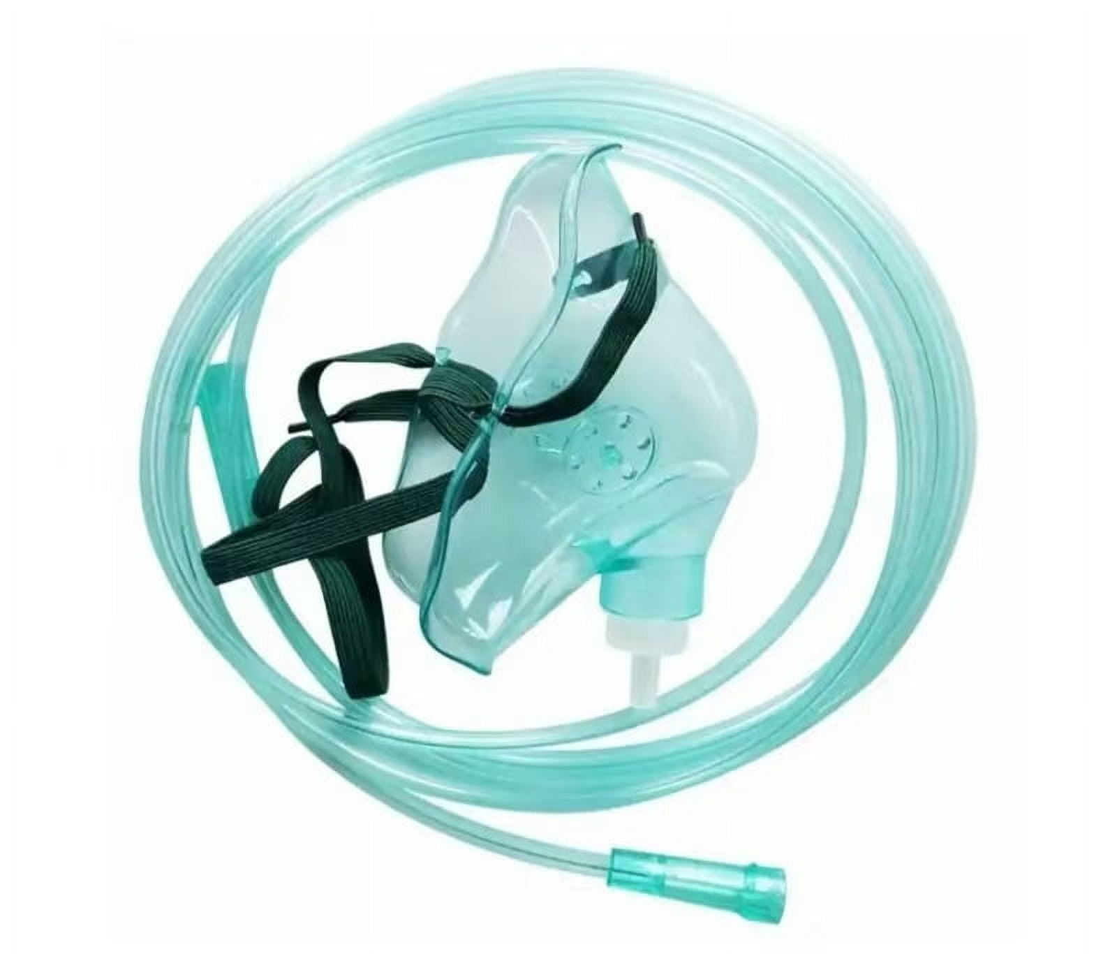 children Oxygen Mask for Face with 6.6' Catheter and Adjustable Elastic Band - Size S - No Cups