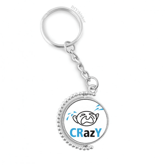 children cry art deco fashion rotatable keyholder disc accessories chain clip