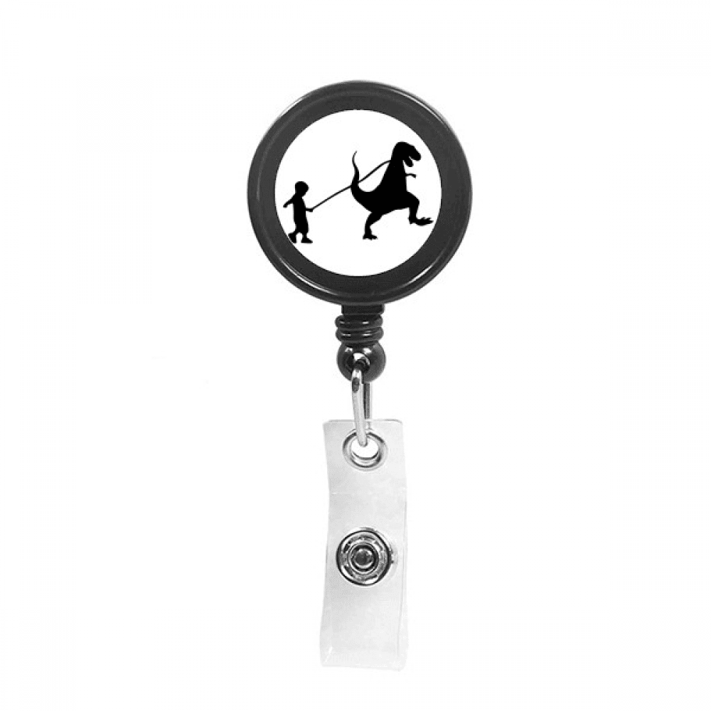 children  dinosaur movement Retractable Keychain Badge Holder ID Badge
