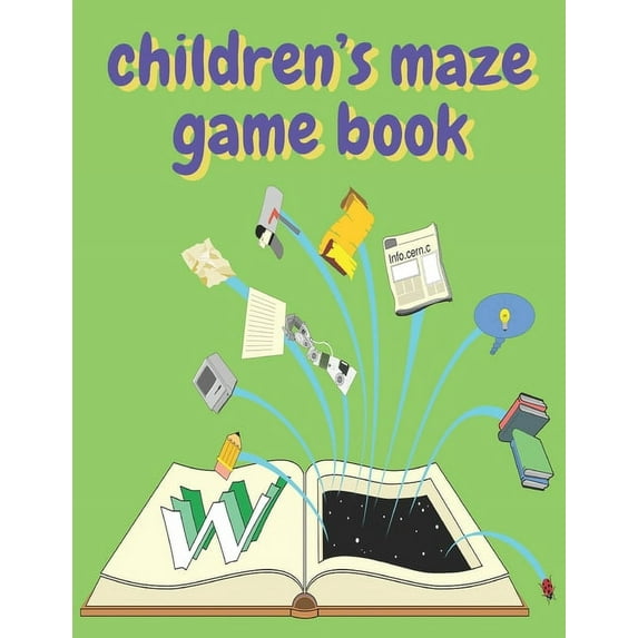 children's maze game book: children's activity book Games, puzzles and problem solving Ideal for children ... 3 years old and older (Labyrinth, Coloring, Math, Sudoku, and ... And Get Together Gift fo