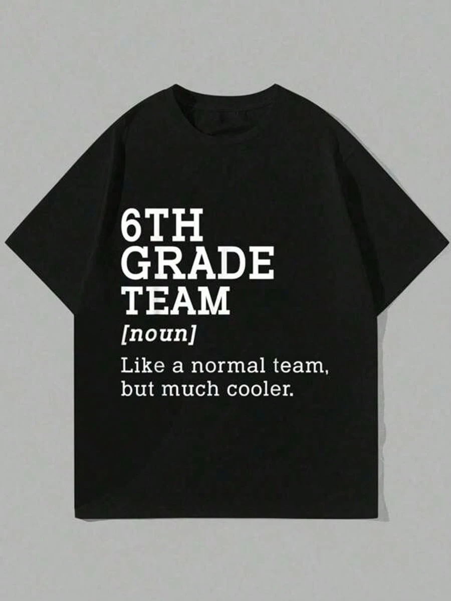 children’s wear Boy's Casual Short Sleeve 6th Grade Team Definition T ...