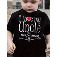 thumbnail image 1 of children’s wear Boy's Cute Family Love My Uncle Graphic T-Shirt, 1 of 6